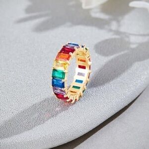 Infinity Multi Color 14k gold fillies ring